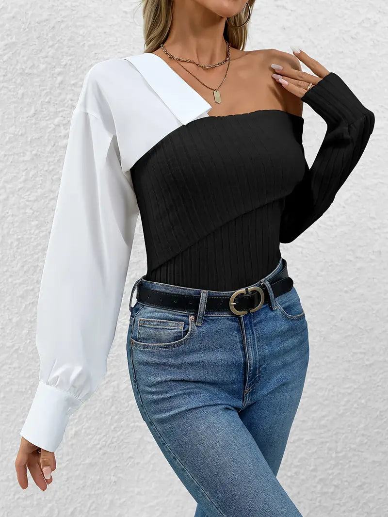 Kayra – Chic Asymmetrical Knit Top