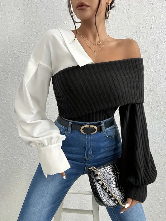 Kayra – Chic Asymmetrical Knit Top
