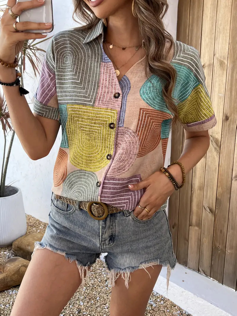 Belladonna – Stylish Multicolored Blouse