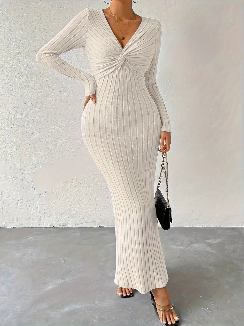 Louisa – Sexy Knitted Maxi Dress