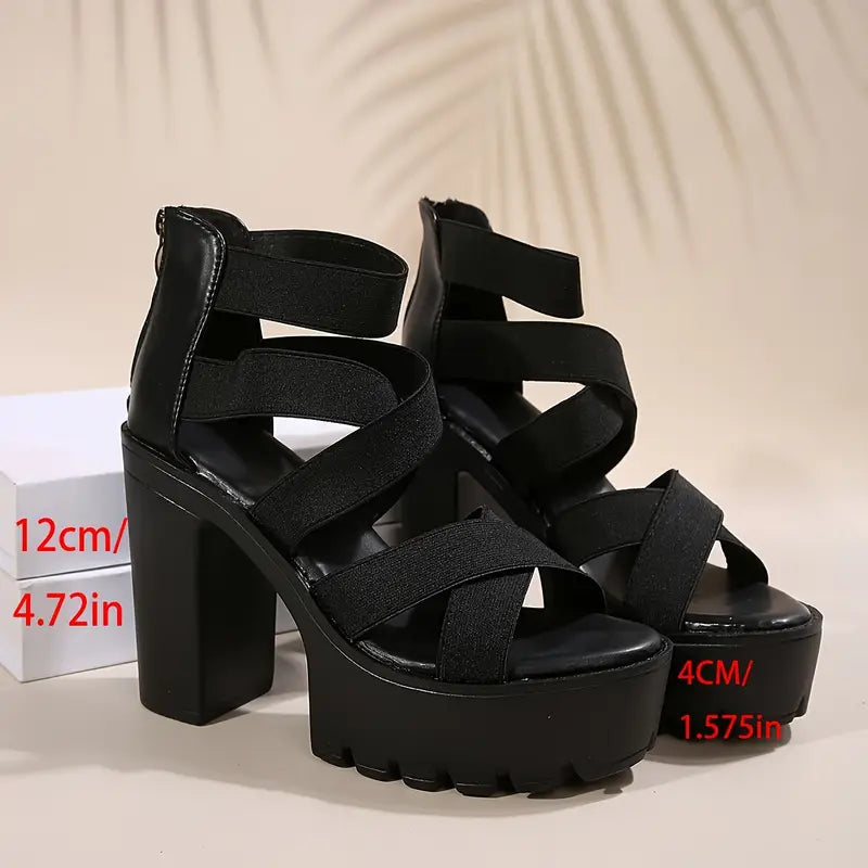 Kaevia - Platform Block Heel Sandals