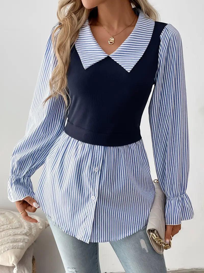 Chinee – Stylish Cotton Two-layer Effect Top