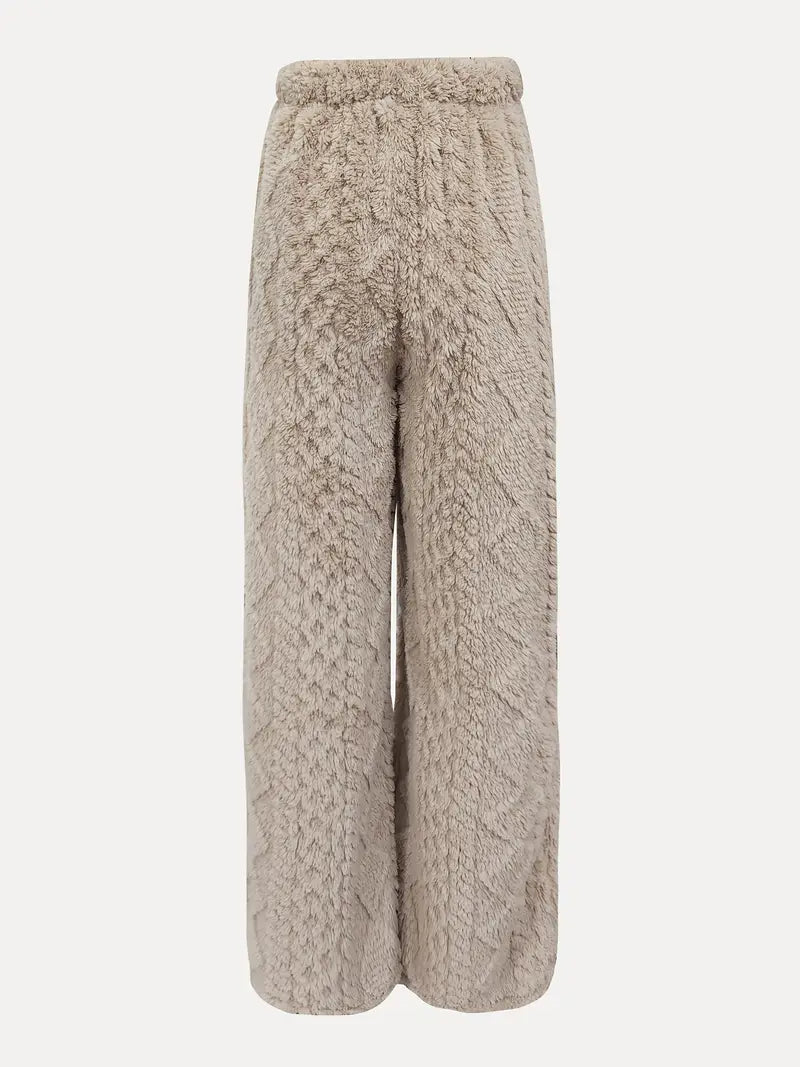Chenda – Plush Wide-leg Pants