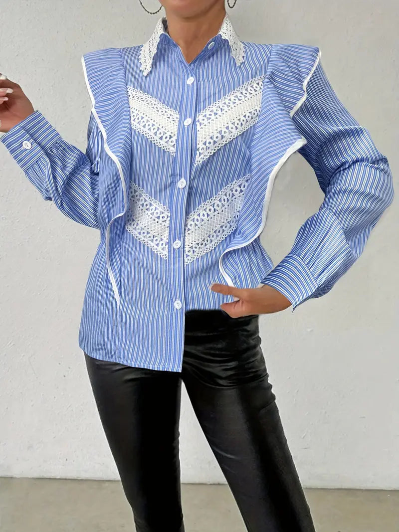 Linnea – Vintage-Style Long-sleeved Cotton Blouse