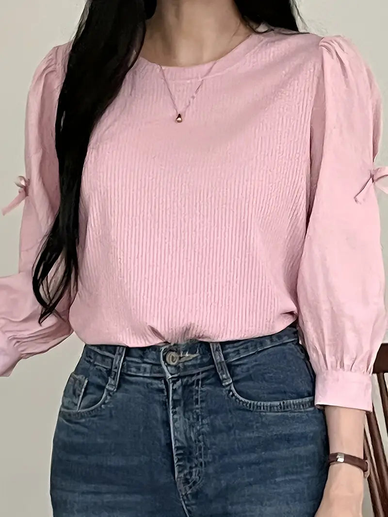 Zafryne – Elegant Puff Sleeves Blouse