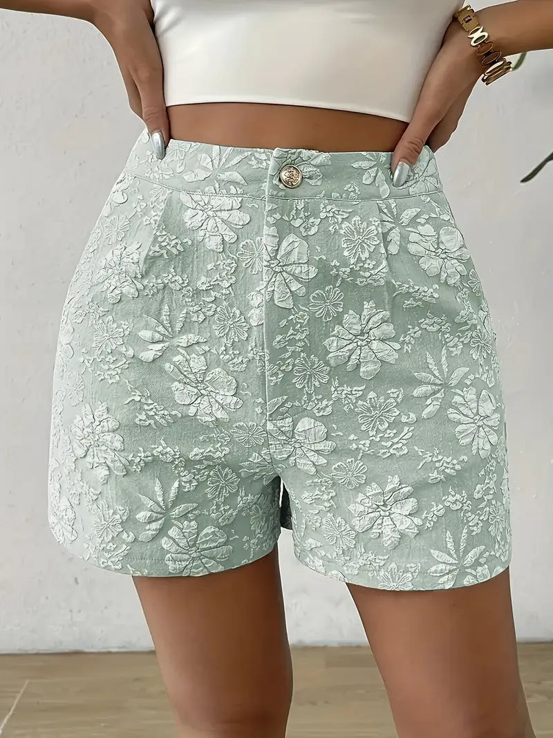 Isolindra – Stylish Flower Embroidered Shorts