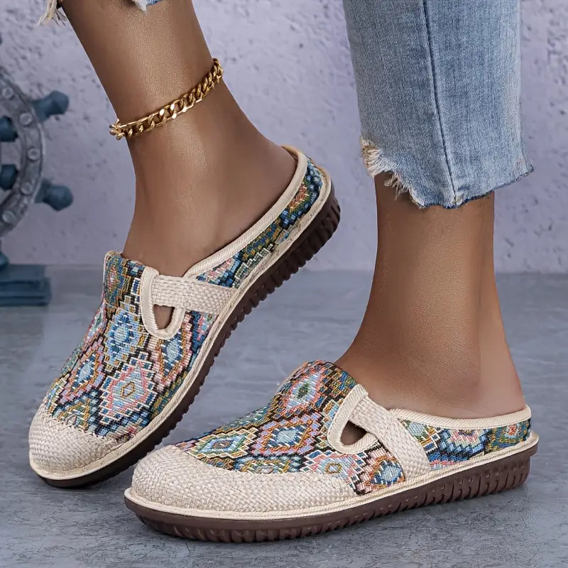 Eryndelle – Stylish Woven Slip-on Sandals