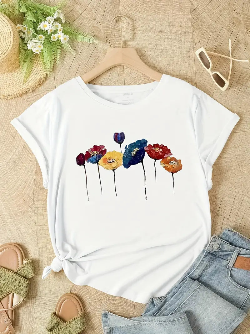 Naevithra – Floral T-Shirt