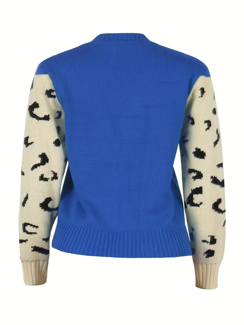 Brynlee – Vibrant Leopard Print Sweater