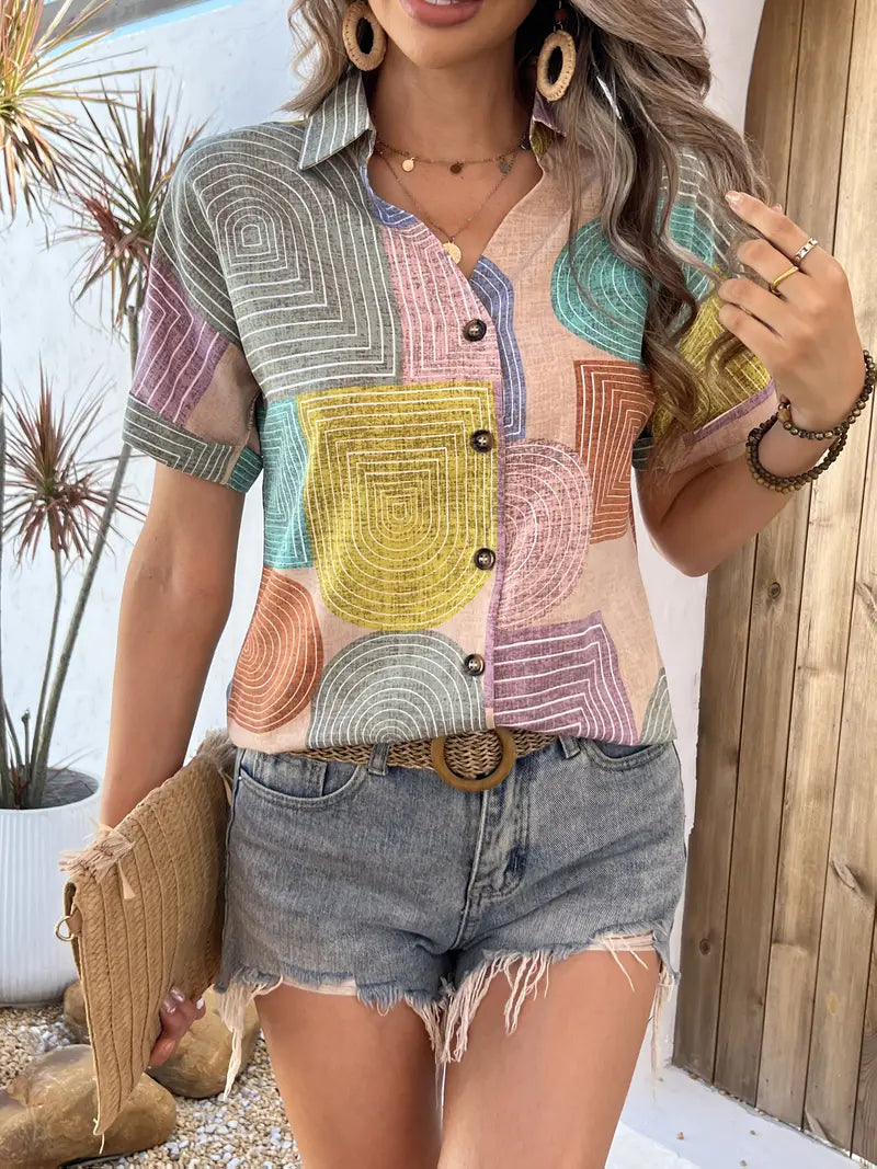 Belladonna – Stylish Multicolored Blouse