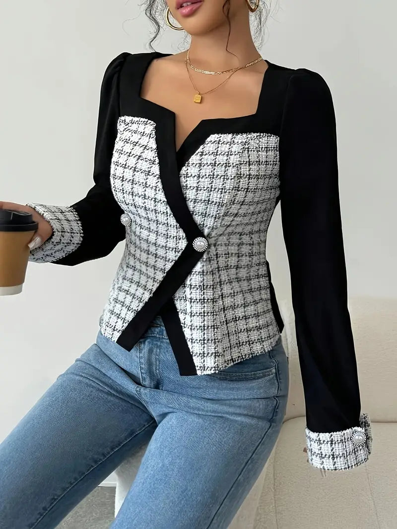Madelyn – Stylish Jacket-Style Top