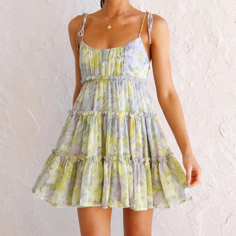 Kaylenn – Light, Airy Mini Tiered Dress