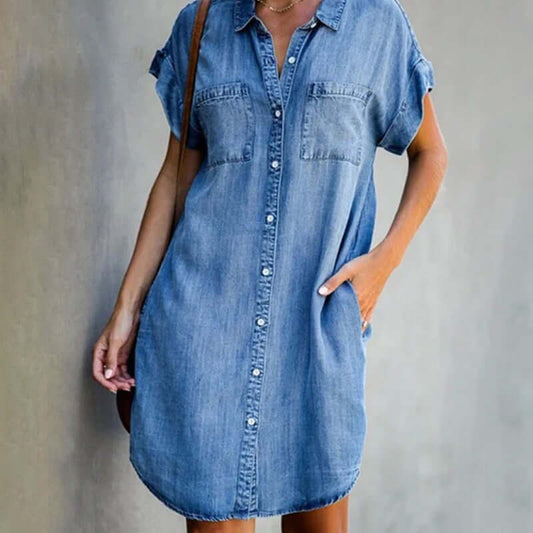 Nooriel – Stylish Cotton Denim Dress