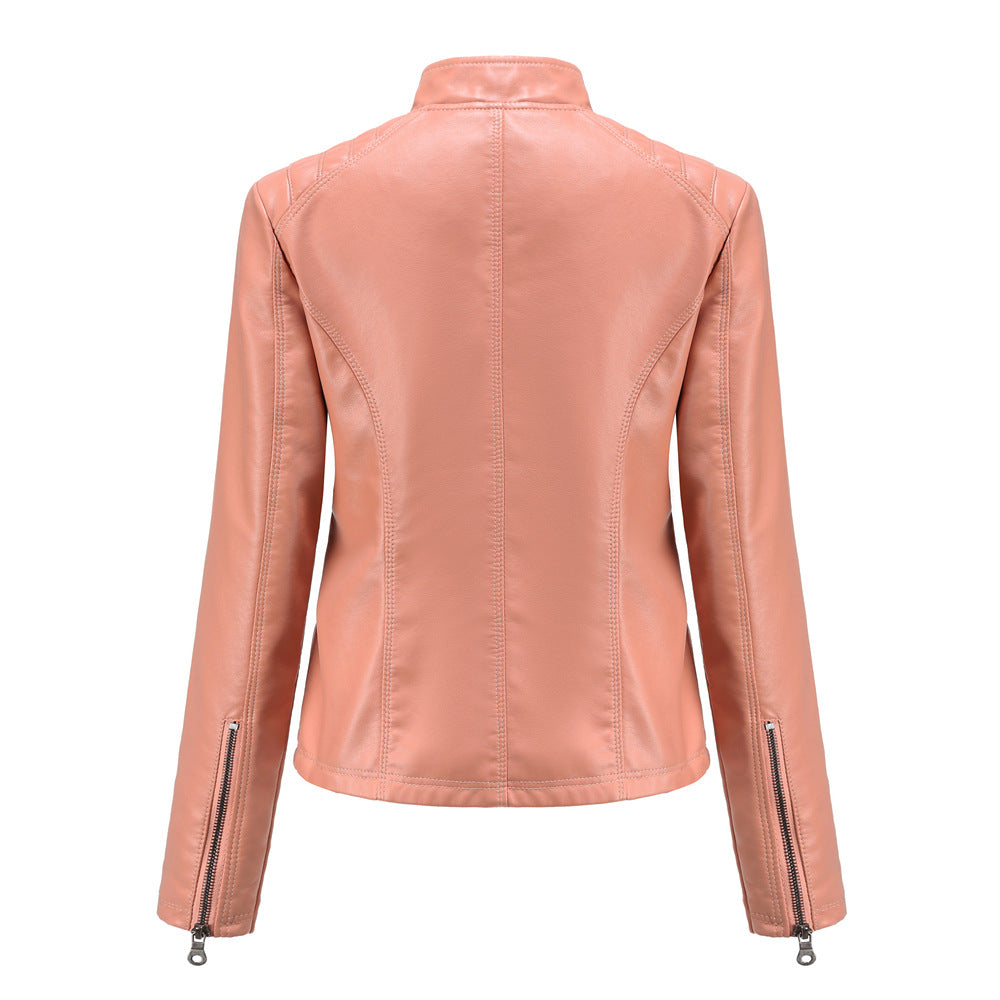 Marie - Comfortable ladies leather transition jacket