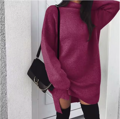 Bezy – Knitted Turtleneck Loose Dress