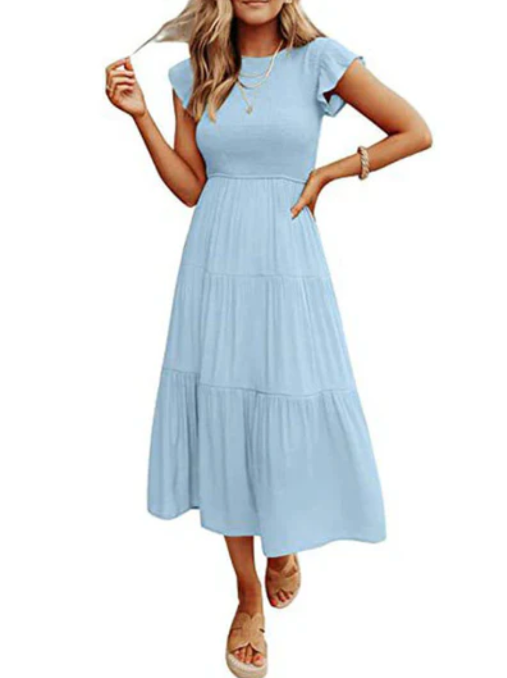 Ravelle – Stylish Tiered Midi Dress