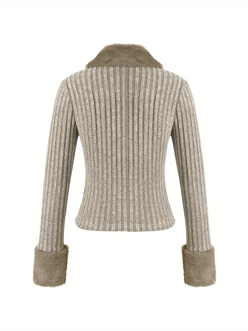 Jyoti – Elegant Zip-up Sweater