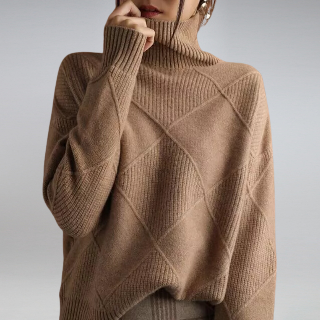Cozy Cashmere Women's Turtleneck Sweater