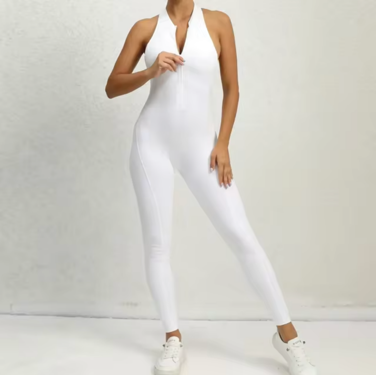 Greta – Zippered Fitness Jumpsuit