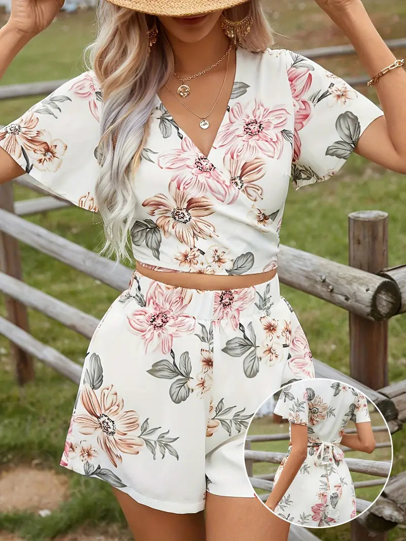 Amor –  Floral Two-piece Set