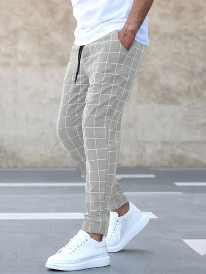 Henry - Elegant Trousers with Grid Pattern