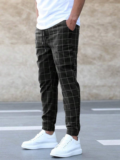 Henry - Elegant Trousers with Grid Pattern