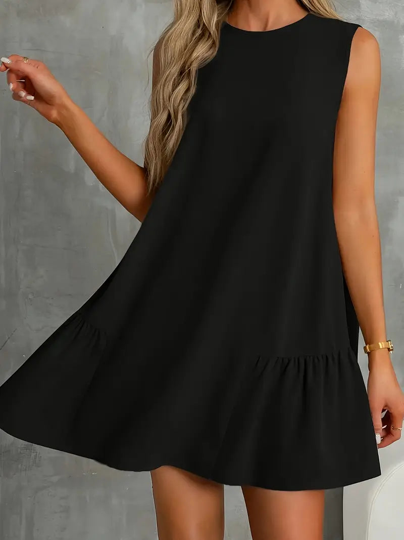 Eliodra – Elegant Sleeveless Black Dress