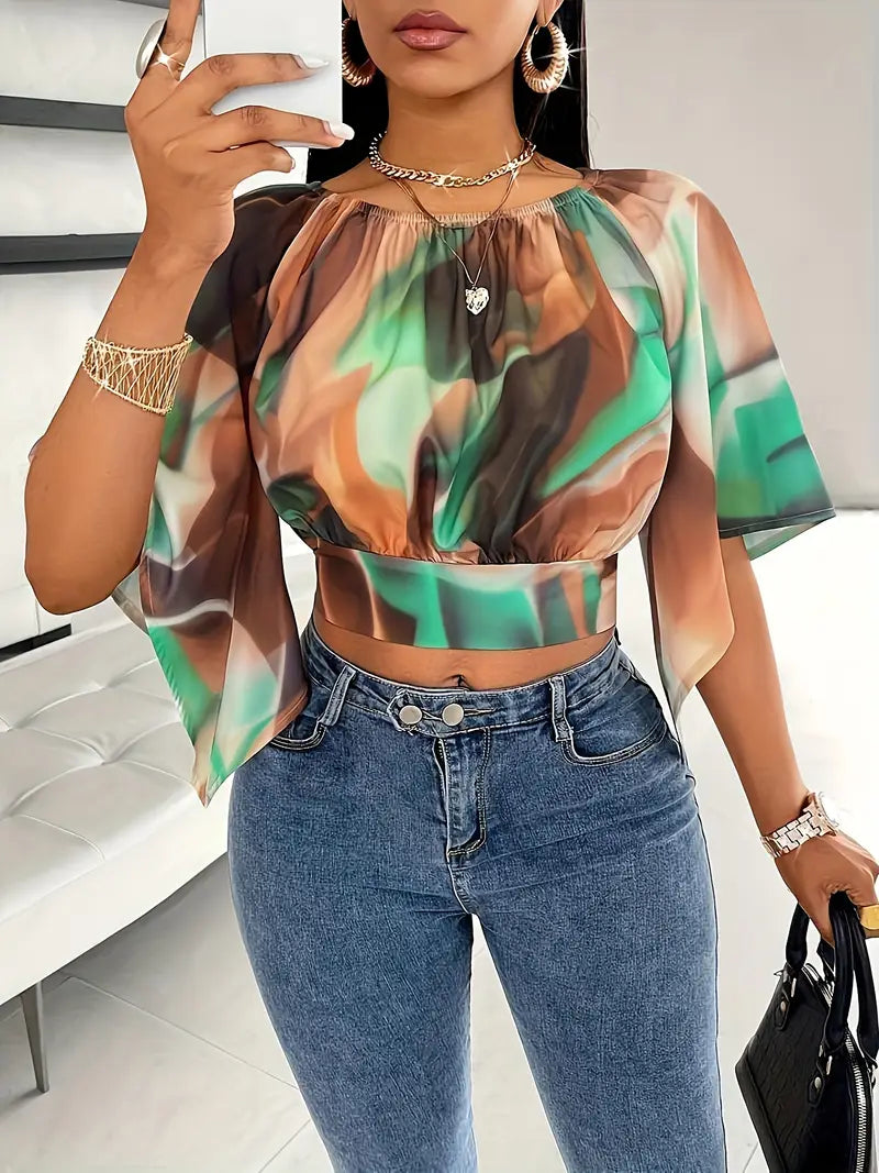 Meja – Chiffon Cropped Top