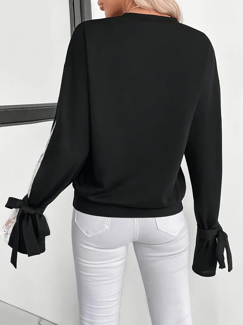 Chivy – Elegant Lace Long Sleeves Top