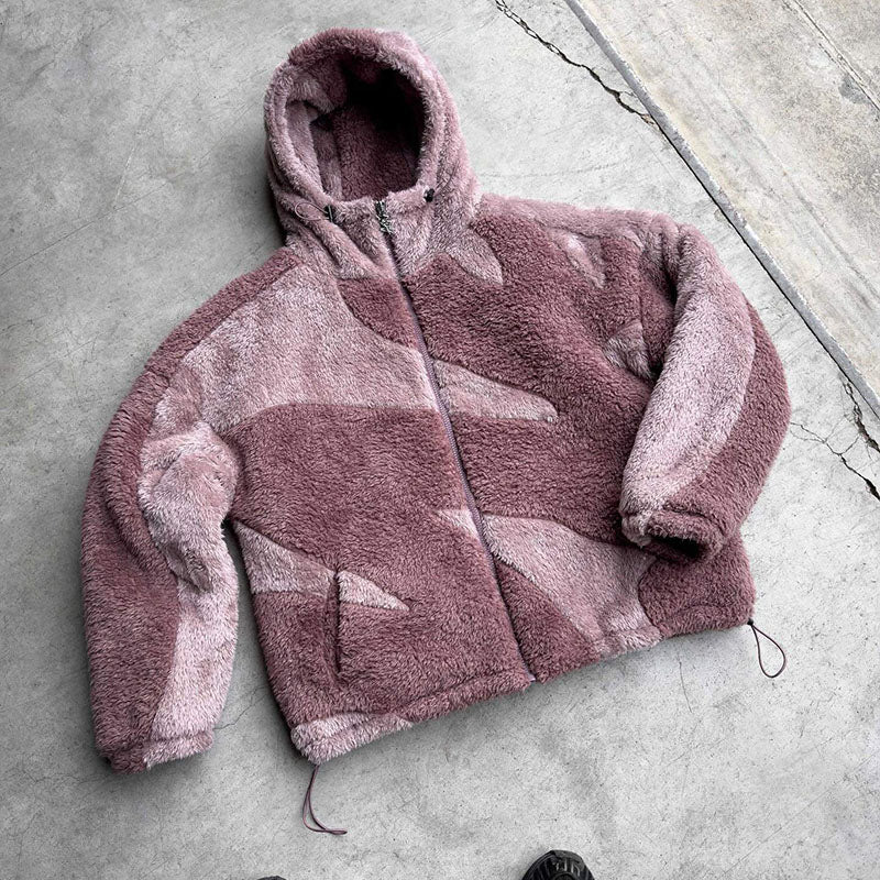 Anton - Warm lambswool jacket with zipper
