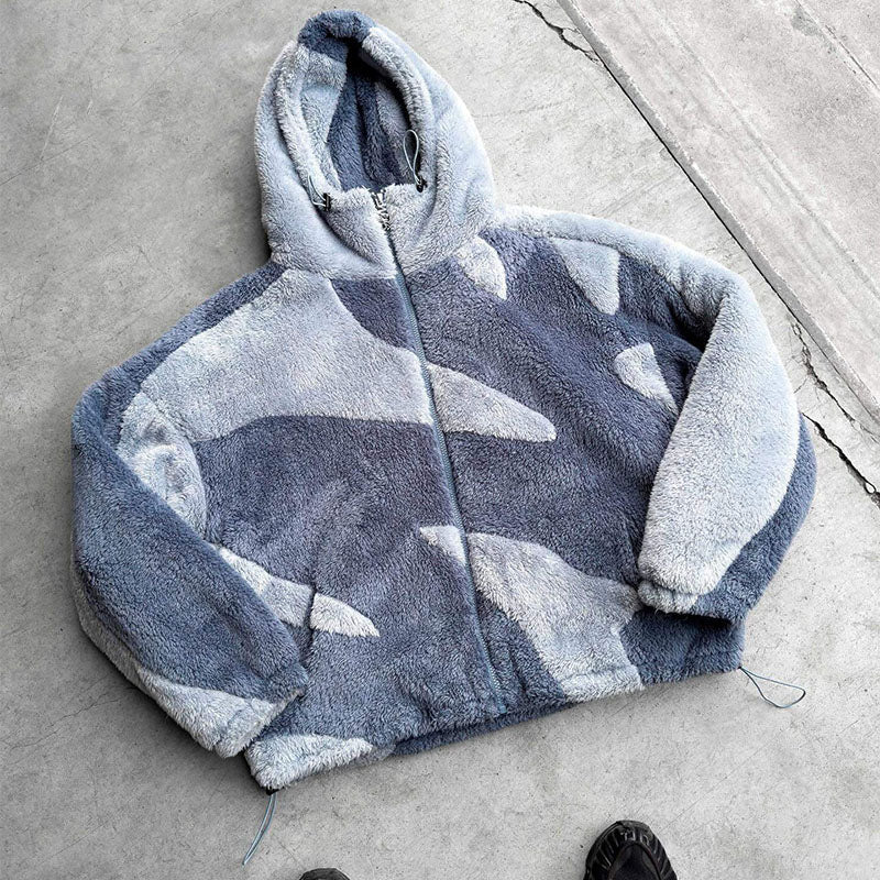 Anton - Warm lambswool jacket with zipper