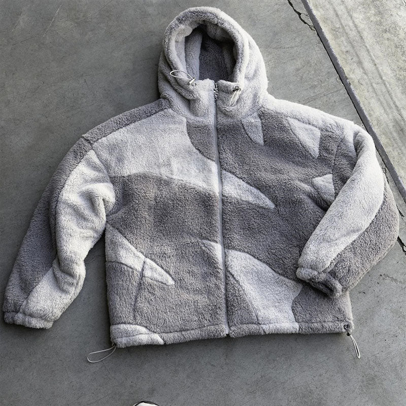 Anton - Warm lambswool jacket with zipper