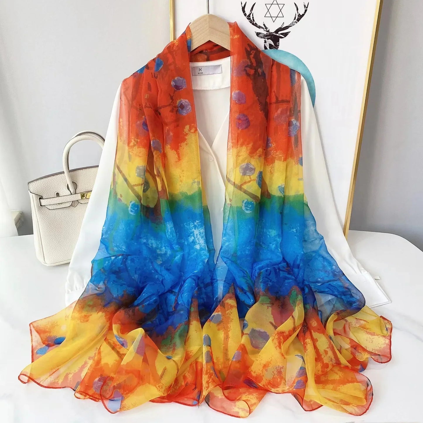 Ismerie – Vibrant and Stylish Chiffon Scarf