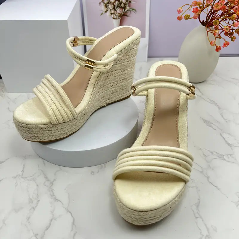 Emila – Wedge Sandals with Double Straps