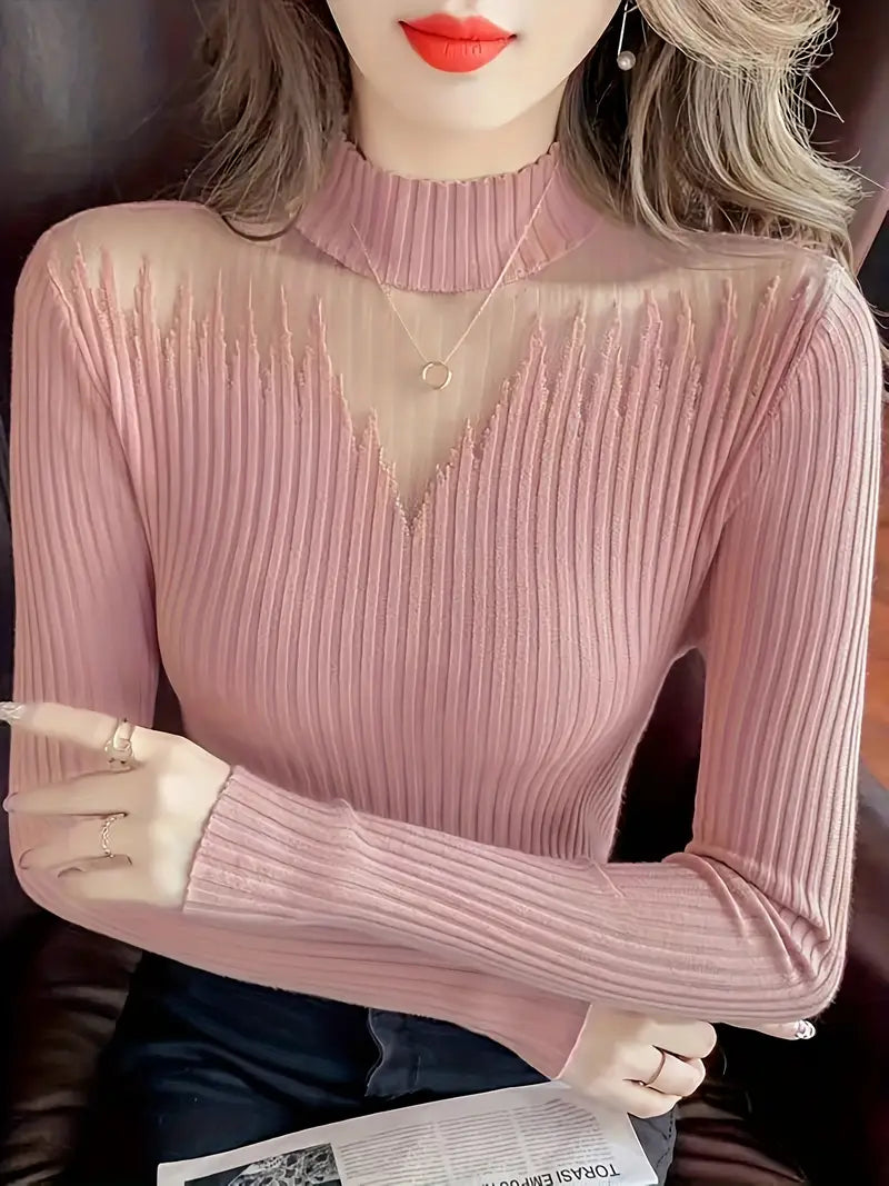 Klea - Elegant Rib Knit Top