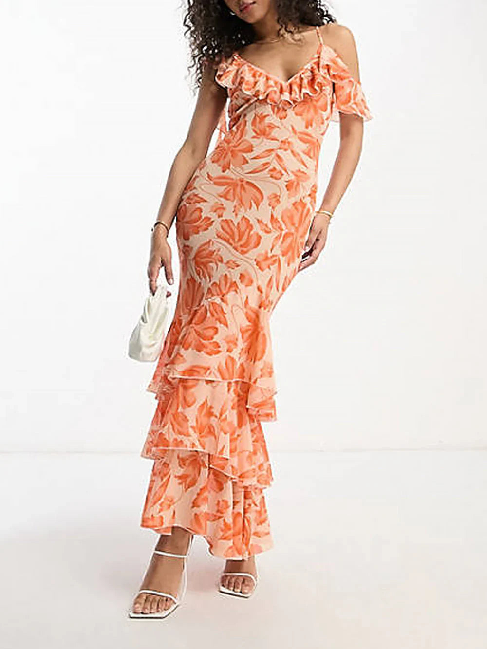 Yriella – Elegant Ruffled Maxi Dress