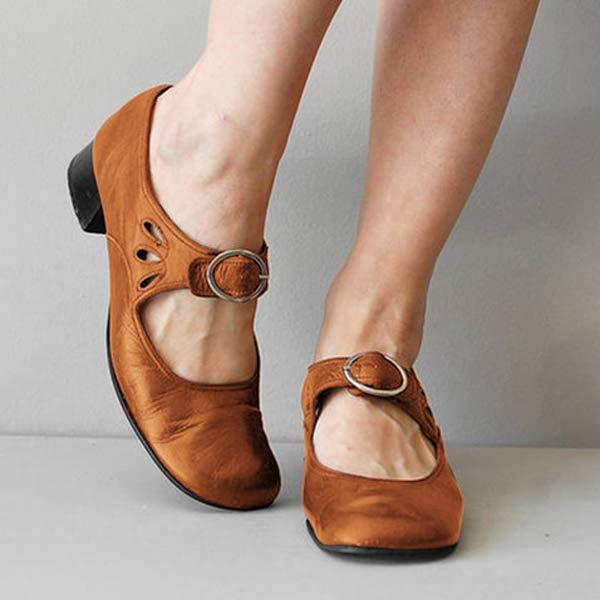 Fiona - Vintage Orthopedic Shoes with Round Toe