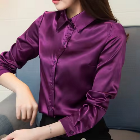 Goldie – Satin Silk Blouse
