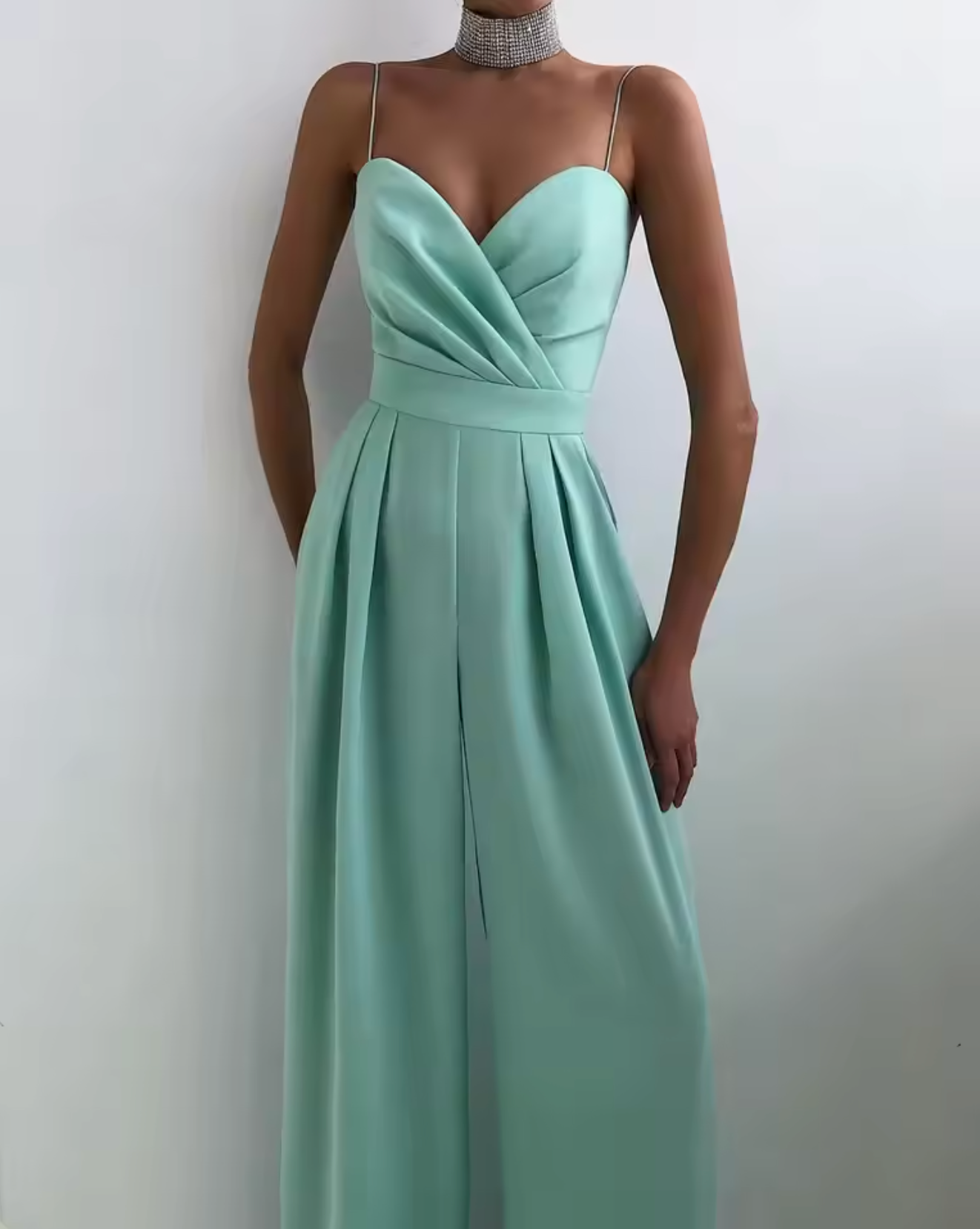 Haven – Elegant Wide Leg Chiffon Jumpsuit