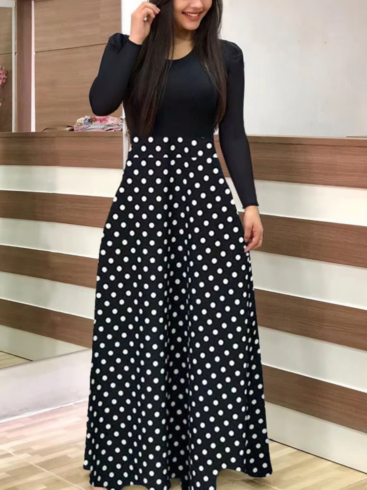 Amelie – Polkadots Maxi Dress