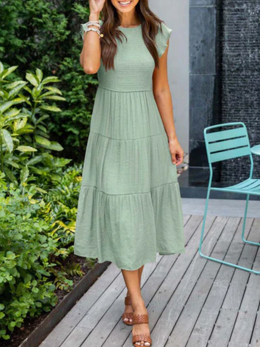 Ravelle – Stylish Tiered Midi Dress