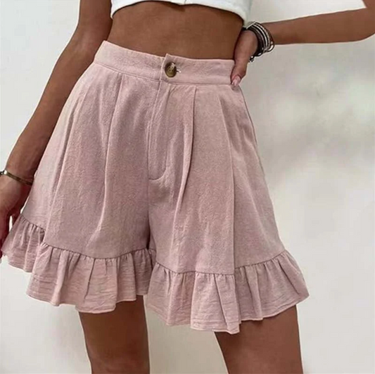 Thalara – Chic Shorts with Ruffled Hem