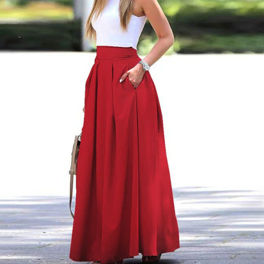 Sadira – Elegant Pleated Loose Skirt