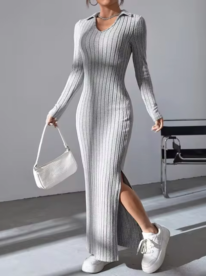 Enna – Casual Long Knitted Dress