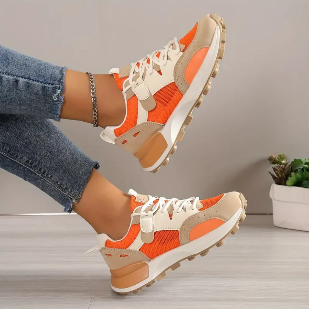 Demora – Chunky Mesh Sneaker with Color Block Design