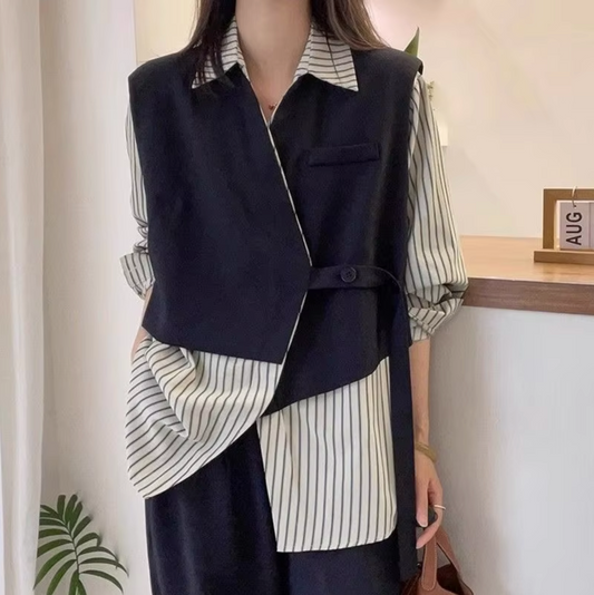 Esha – Stylish Two-piece-Look Blouse