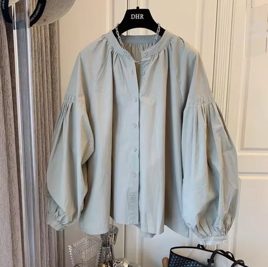 Libby - Oversized Vintage Puff Sleeve Blouse
