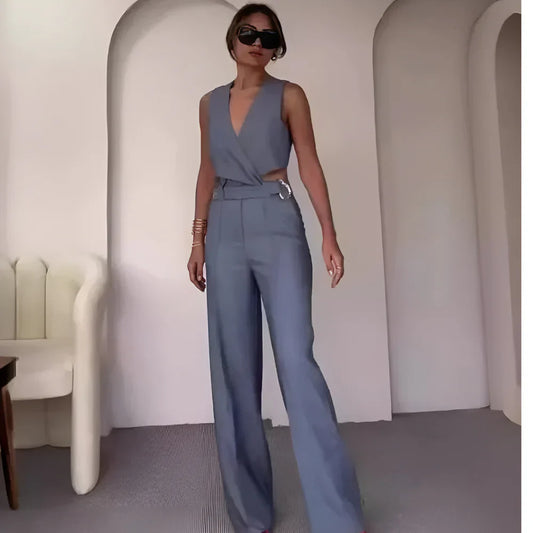 Lorienelle – Minimalist Pantsuit Set