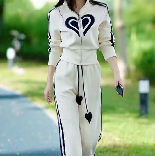 Dionne – Casual Zip-up Coat and Pants