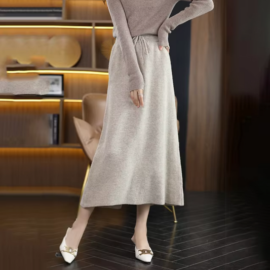 Heina – Wool Midi Skirt